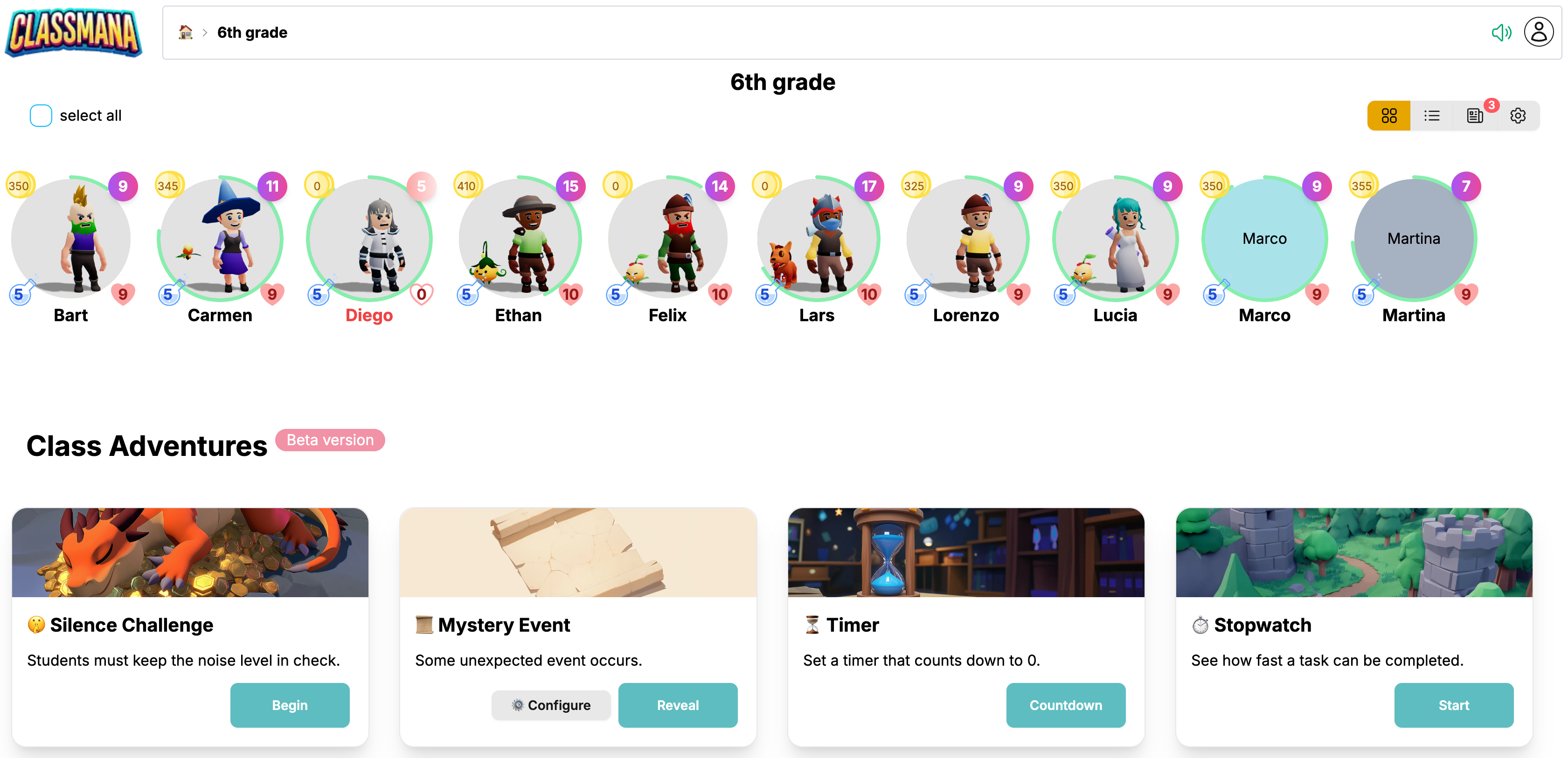 クラスアドベンチャー サイレンスチャレンジアクセス