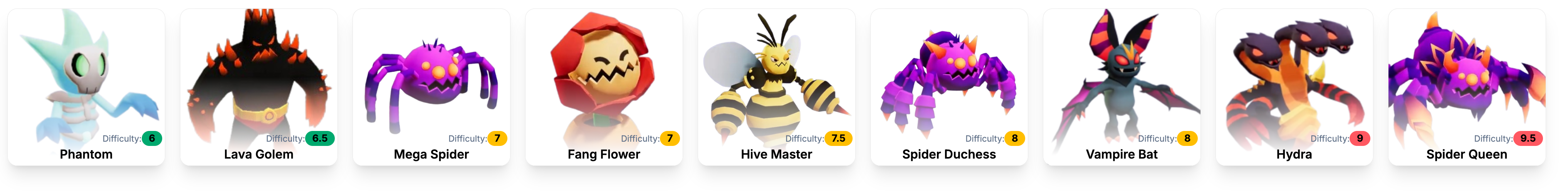 モンスター選択画面